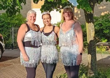 The pair certainly fulfilled the glitz and glamour brief. Picture: Aria Care