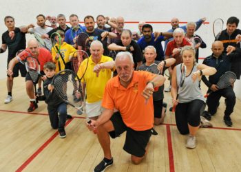 Local Squash Players who may lose their use of the Squash Courts at St.Crispin's Leisure Centre Picture: Steve Smyth