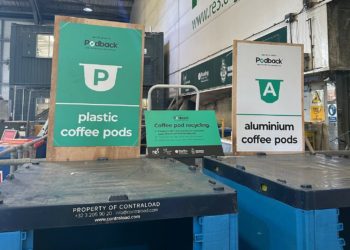 The new Podbck coffee recycling service at re3 in Reading and Bracknell