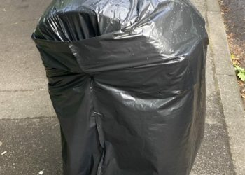 A bagged bin at The Holt, Wokingham. Picture: Emma Merchant