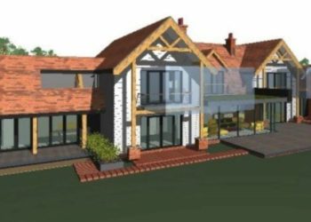 A CGI of plans for the ranch-style house on Maidenhead Road, Hurst Picture: Fortis Design