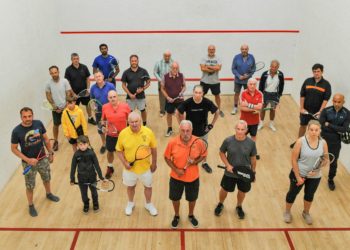Local Squash Players who may lose their use of the Squash Courts at St.Crispin's Leisure Centre Picture: Steve Smyth
