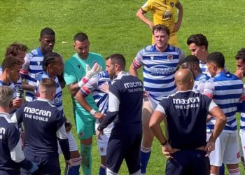 Ruben Selles took charge of his first game since being officially announced as Reading manager. Picture: Ji-Min Lee