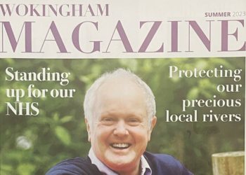 The front page of the Liberal Democrats campaign leaflet that looks like a glossy magazine for Wokingham borough Picture: Andrew Batt