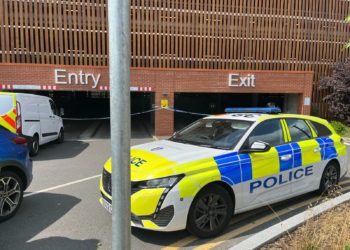 A police car