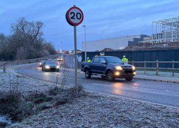 Cars travelling down a road with a 20mph speed limit Picture: Ji-Min Lee