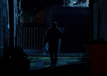 James Swanton as The Figure in The Dead of Winter, a film premiered at FrightFest and created by Stephen Greaves