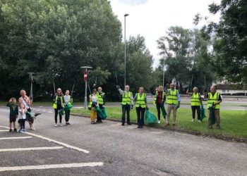 The Charvil Matters team collecting litter