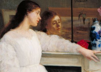 A detail from James McNeill Whistler's painting Symphony in White, No. 2 The Little White Girl Picture: Public domain, via Wikimedia Commons