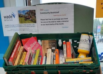 PIck up a book from Tesco, and support a good cause. The Community Bookshelf has 'something for everyone'. Picture courtesy of Louise Jedras, Tesco Wokingham
