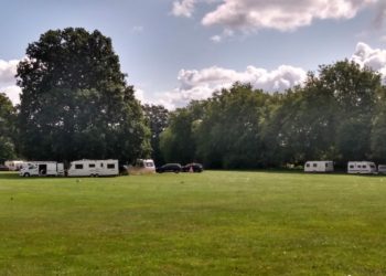 Travellers or members of travelling communities occupying Prospect Park in Reading Picture: Local Democracy Reporting Service