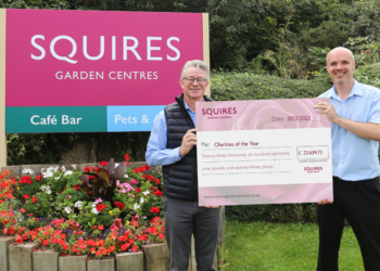 Martin Breddy, managing director of Squire?s Garden Centres and Richard Wells, centre manager at Squire?s Badshot Lea.