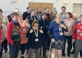 Members of CLASP, here with Matt Allwright, enjoy regular events, talks and activities. They will join Berkshire Healthcare's CTPLD team on its Health Bus during Learning Disability Week. Picture: Emma Merchant