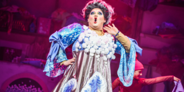 Brad Clapson in Aladdin, the 2019 South Hill Park pantomime