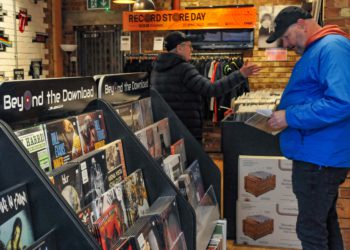 The "Beyond the Download" Record store in Wokingham took part in the National Record Store Day on Saturday.

Only three shoppers at a time were allowed into the store.