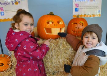 Youngsters taking part in last year's First Days pumpkin trail Picture: Steve Smyth