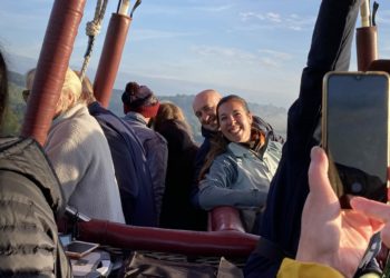 Bride and groom,  Cherine and Lewis celebrated their forthcoming big day with both sets of parents. They recommend the experience '110%'. Picture: Emma Merchant