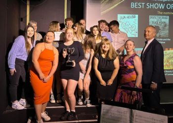 The Margaret Ann Award for the Best Show of the Season went to Grease, whose cast and crew did well throughout the awards night. Picture: Shinfield Players Threatre