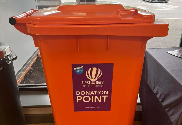 The donation bin can be found at the reception of the Ryeish Green Sports Hub. Picture: Ryeish Green Sports Hub