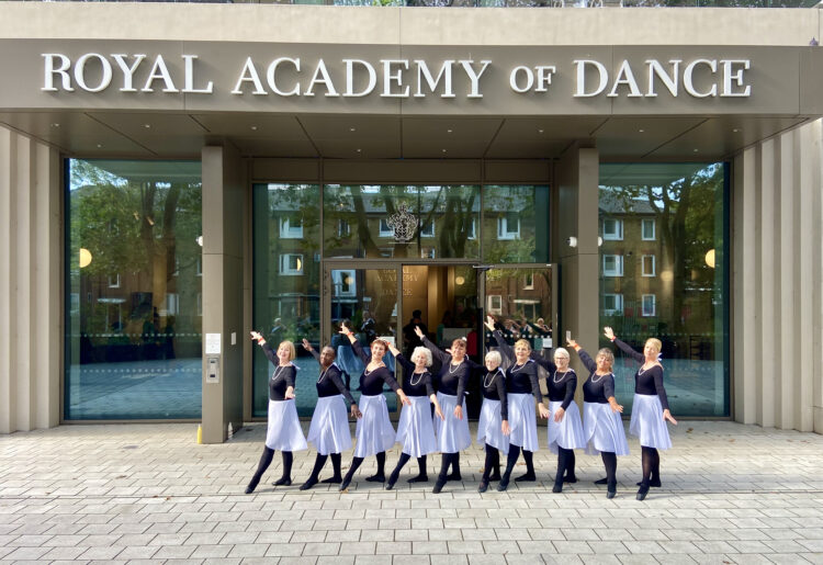 The Silver Swans performed at The Royal Academy of Dance this month. Picture: Sonia Brown Silver Swans