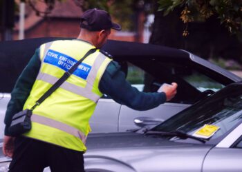 Parking enforcement officers in Wokingham.