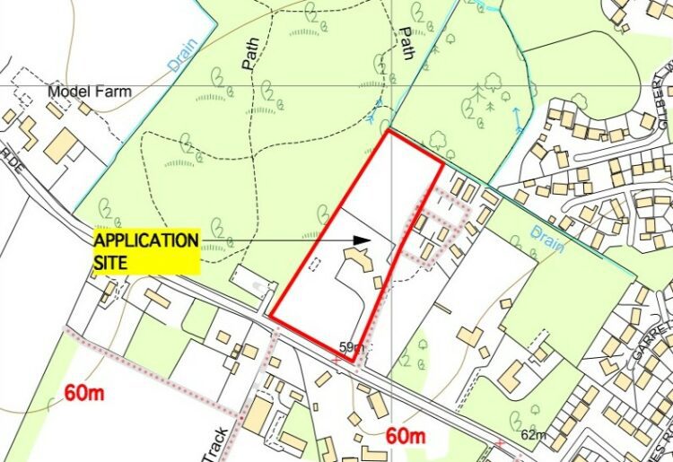 The site off Barkham Ride in Finchampstead.
