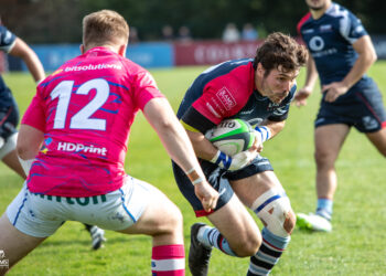 Drew Humberstone with ball in hand