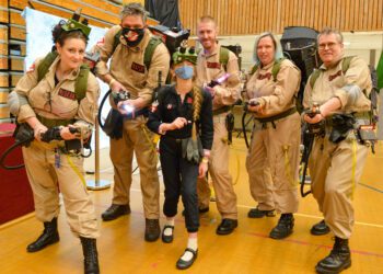 The 2021 Comic Con at Rivermead saw cos-players dress up as Ghostbusters Picture: Steve Smyth