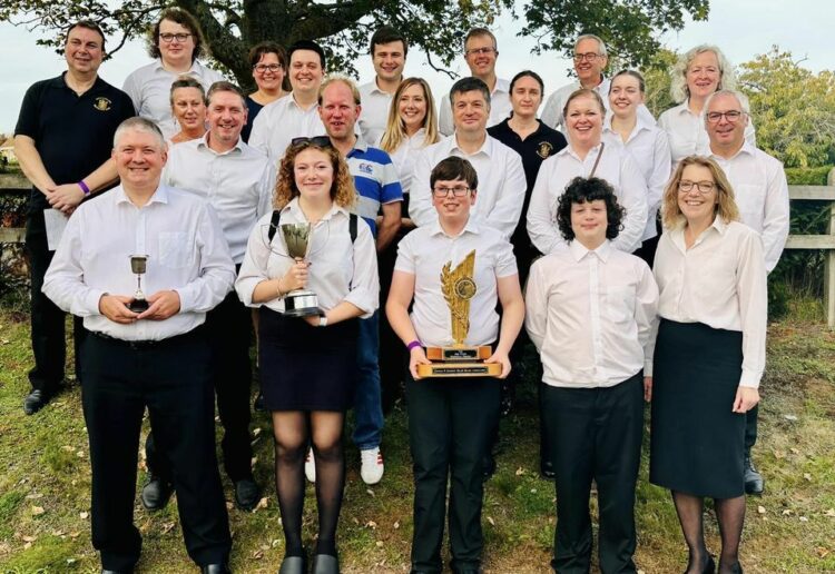 Members of St Sebastian Wokingham Brass Band were delighted to be awarded overall winners in the second section, best percussion section, and best soprano in a recent ODBBA contest. Picture: St Sebastian Band