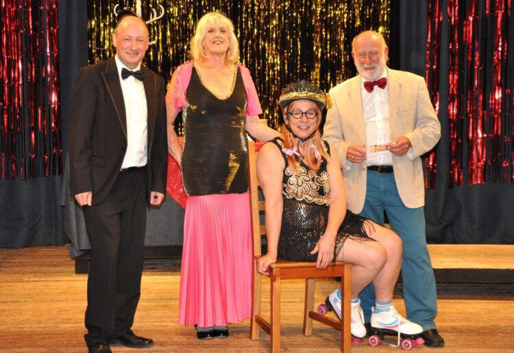 The Cast of Twyford Drama's play Little Grimley Presents - Strictly Sex Factor on Ice