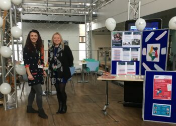 Zoe Grant and Tracy Bulcock, who both work as transition and retention advisors and work with young carers at Activate Learning. Picture: Activate Learning