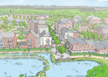Arborfield's new district centre is set to cover 10.6 hectares. Picture: Wokingham Borough Council