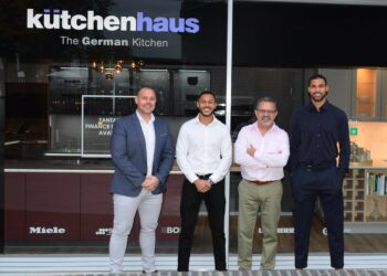 Tony Maritz, Isaac Loftus-Cheek, Tony Maritz, Ruben Loftus-Cheek outside Kutchenhaus West Byfleet