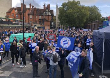 Reading FC protest march