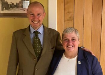 Councillor Pauline Jorgensen, the Conservatives candidate for the Earley and Woodley constituency, with Lord Hannan Picture: Earley and Woodley Conservatives