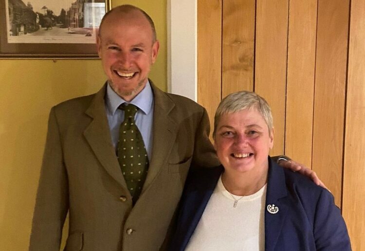 Councillor Pauline Jorgensen, the Conservatives candidate for the Earley and Woodley constituency, with Lord Hannan Picture: Earley and Woodley Conservatives