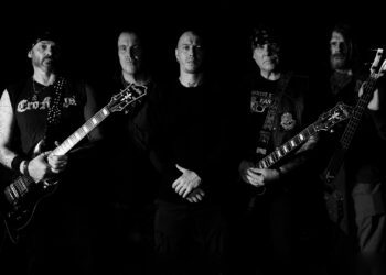 Discharge in 2017. Left to Right: Tony "Bones" Roberts, David Bridgewood, Terry "Tezz" Roberts, Jeff "JJ" Janiak, Roy "Rainy" Wainright Picture: Hatebomb76 /Wikipedia