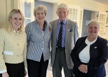 Sonning Conservatives welcomed Theresa May and Pauline Jorgensen to their recent AGM Picture: Sonning Conservatives