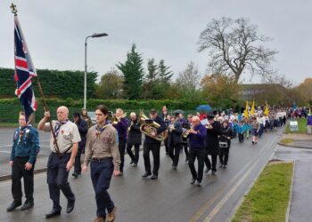 The annual Twyford Remembrance Sunday parade started at Loddon Hall Road and continued to St Mary's Church