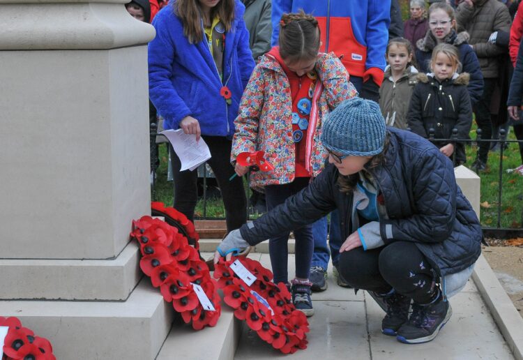 The laying of the wreaths. Picture: Steve Smyth