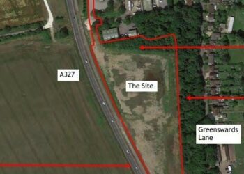 The site of the new business park/