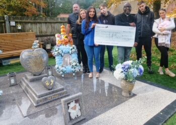 Funds were presented by Mat Mat's family to three organisations.