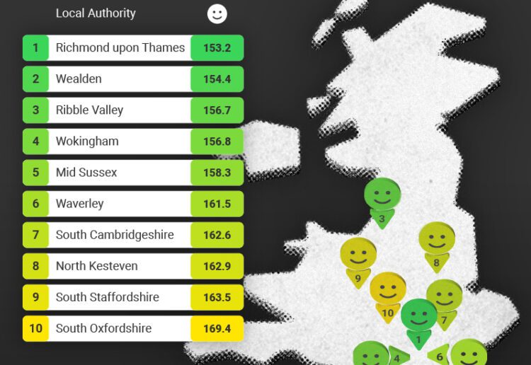 Wokingham has been ranked as one of the least violent areas.