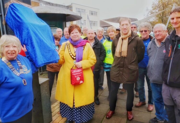 The presentation of the blood trauma kit in Woodley. Pic: Andrew Batt.