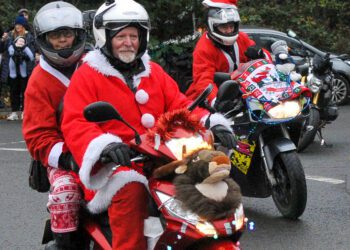 The Toy Run is a popular annual event, with bikers in convoy from Reading to Wokingham