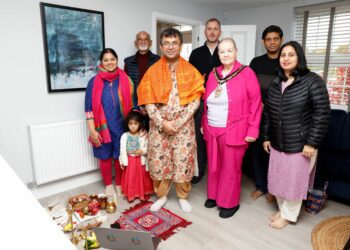 A diwali ritual and celebration was held at Ashridge Grange in Wokingham Picture: David Wilson Homes