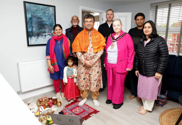 A diwali ritual and celebration was held at Ashridge Grange in Wokingham Picture: David Wilson Homes