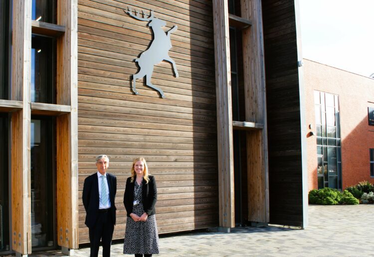 Sir John Redwood, MP for Wokingham, visited Bohunt School in Arborfield earlier this month and is pictured with its headteacher, Jen Comber Picture: Wokingham Conservatives