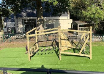 The new adventure playground at St Nicholas School Hurst Picture: Hope Lawrence