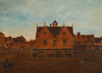 The painting of Wokingham Guild Hall.